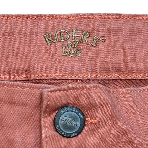 Riders by Lee 22W Terra cotta color Jean style shorts embellished pockets - Picture 6 of 9